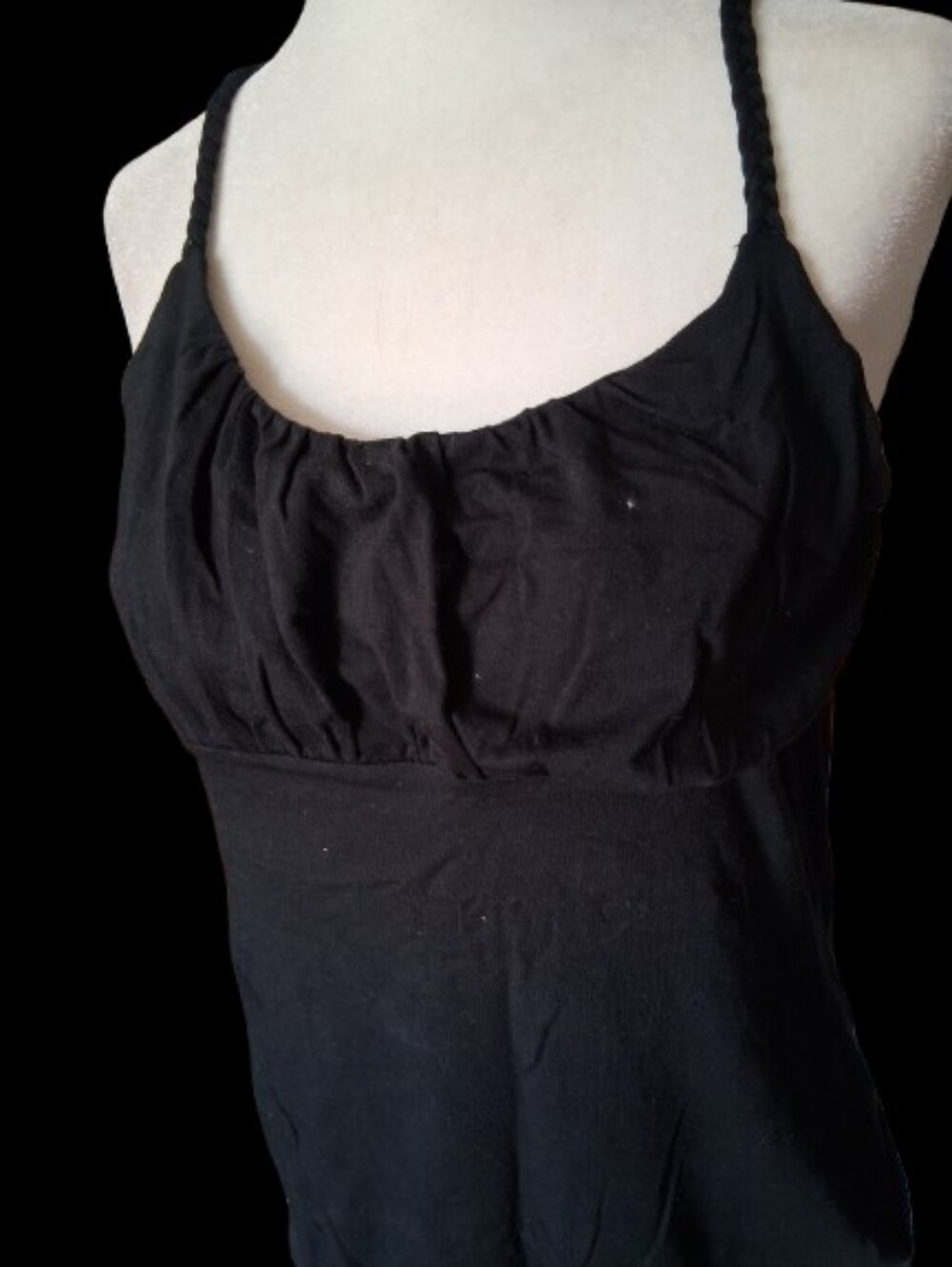 NWOT INC International Concepts Black Tank Top Petite Medium